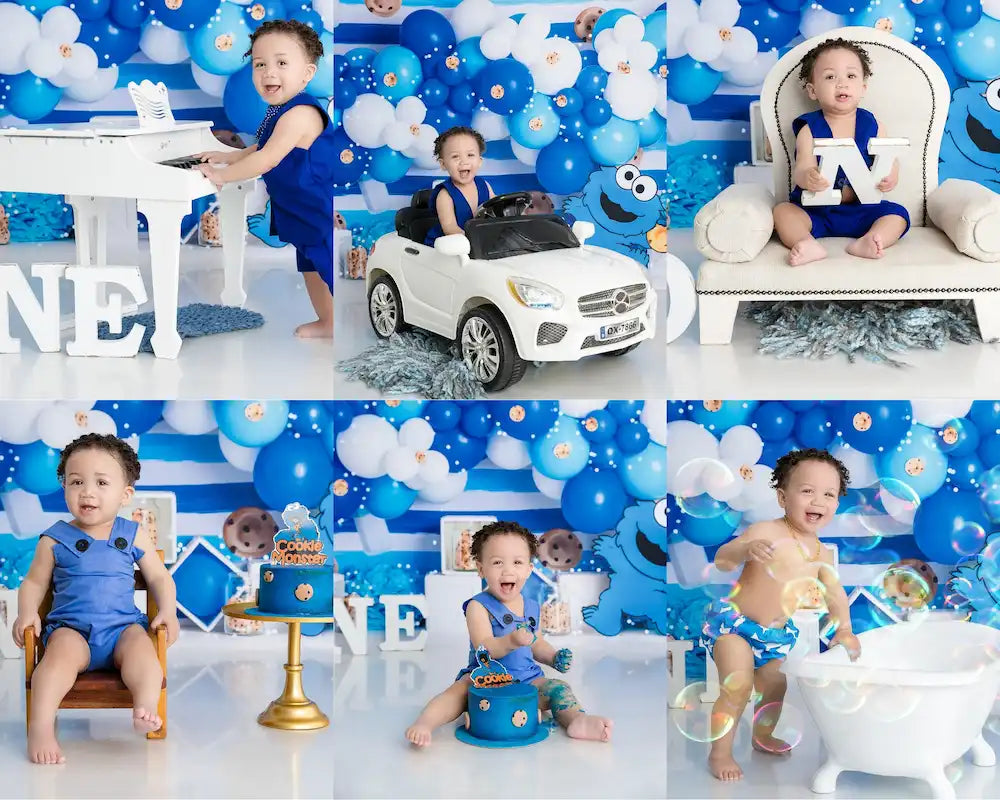 Full Cake Smash & Bath Photo Shoot (25 Images)