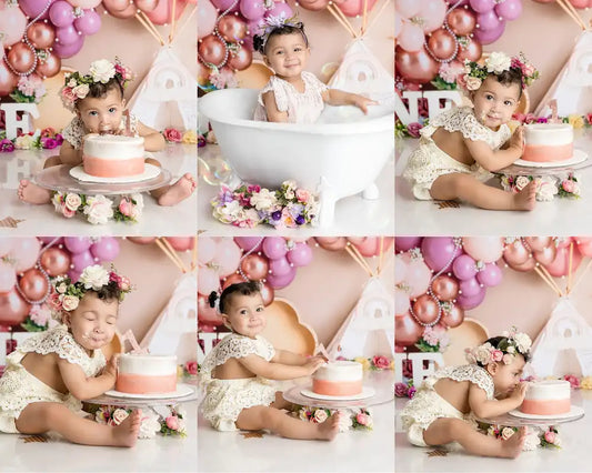 Mini Cake Smash Photo Shoot (15 Images)