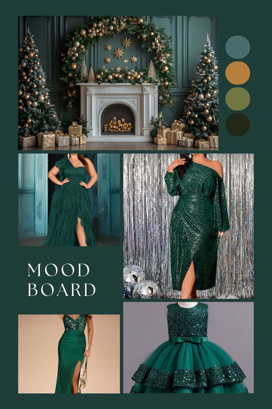 Styled Family Christmas Session + Studio Clothing Options (15 Images)