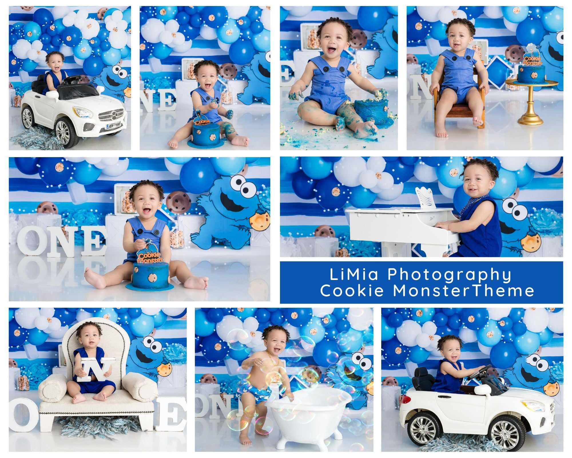 Boy with a cake - sitting in a car with a one sign